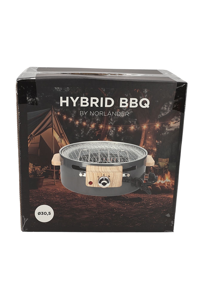 Norlander Hybrid Bbq Grey 30.5x30.5x10.5cm 1stuks Norlander Hybrid Bbq Grey 30.5x30.5x10.5cm 1stuks