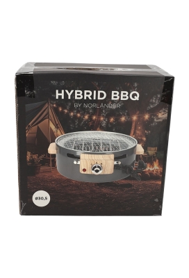 Norlander Hybrid Bbq Grey 30.5x30.5x10.5cm 1stuks Norlander Hybrid Bbq Grey 30.5x30.5x10.5cm 1stuks