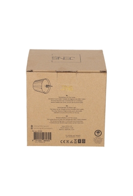 Jens Living Led Fles Lamp Ribbel Taupe 11.2x11.2x14.5cm 1stuks Jens Living Led Fles Lamp Ribbel Taupe 11.2x11.2x14.5cm 1stuks