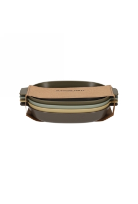 Norlander Outdoor Ovalen Bordjes set van 4stuks 24x14x3.7cm 1stuks Norlander Outdoor Ovalen Bordjes set van 4stuks 24x14x3.7cm 1stuks