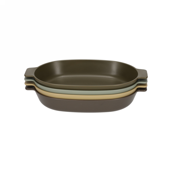 Norlander Outdoor Ovalen Bordjes set van 4stuks 24x14x3.7cm 1stuks Norlander Outdoor Ovalen Bordjes set van 4stuks 24x14x3.7cm 1stuks