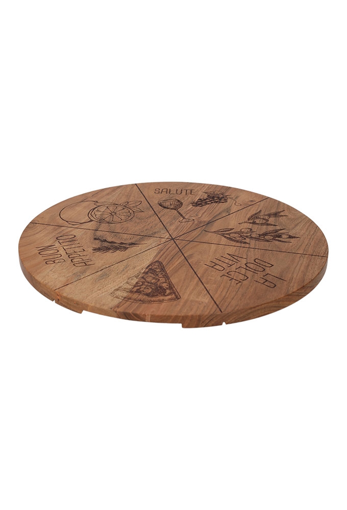 Jens Living Pizza Serveerplank Acacia 35x35x1.5cm 1stuks Jens Living Pizza Serveerplank Acacia 35x35x1.5cm 1stuks