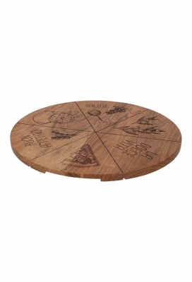 Jens Living Pizza Serveerplank Acacia 35x35x1.5cm 1stuks Jens Living Pizza Serveerplank Acacia 35x35x1.5cm 1stuks