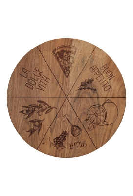 Jens Living Pizza Serveerplank Acacia 35x35x1.5cm 1stuks Jens Living Pizza Serveerplank Acacia 35x35x1.5cm 1stuks