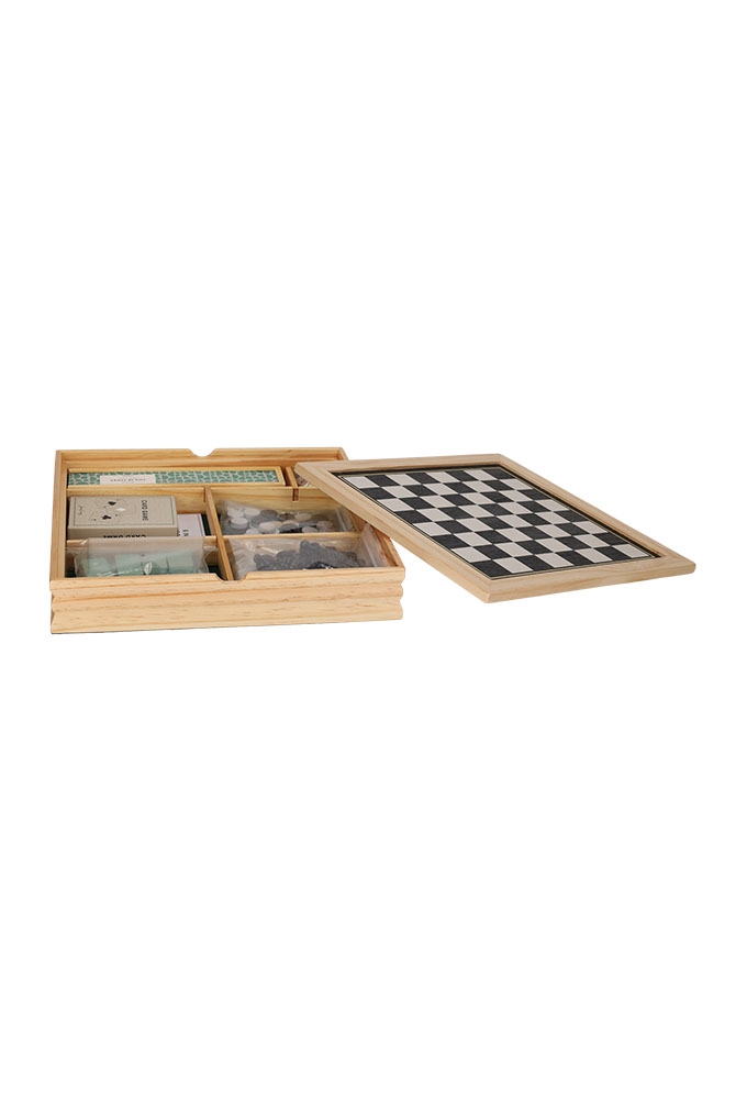 Jens Living Houten 6 in 1 Spel 26.5x4.5x26.5cm 1stuks