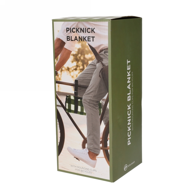 Norlander Picknickkleed Geruit Groen 120x135x1cm 1stuks