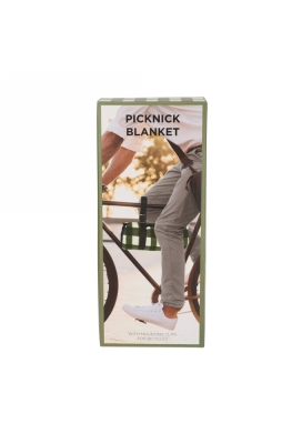 Norlander Picknickkleed Geruit Groen 120x135x1cm 1stuks