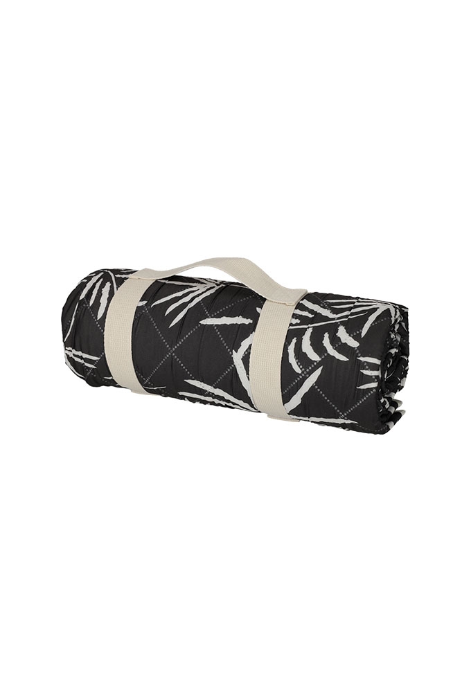 Jens Living Picknickkleed Palmbomen Zwart 130x150x1cm 1stuks Jens Living Picknickkleed Palmbomen Zwart 130x150x1cm 1stuks