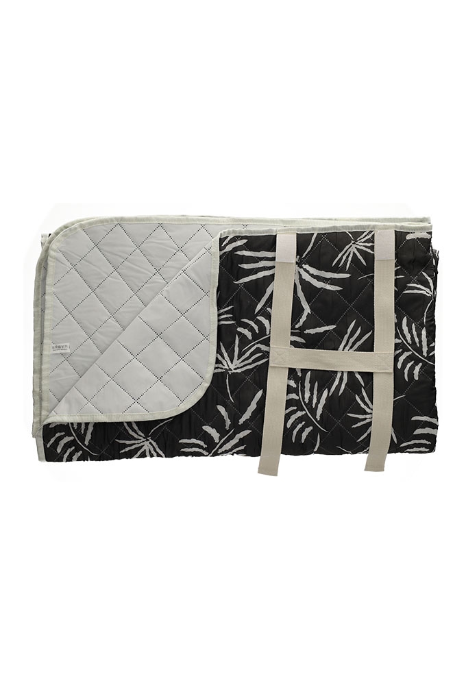 Jens Living Picknickkleed Palmbomen Zwart 130x150x1cm 1stuks Jens Living Picknickkleed Palmbomen Zwart 130x150x1cm 1stuks