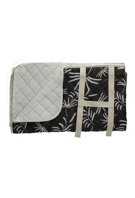 Jens Living Picknickkleed Palmbomen Zwart 130x150x1cm 1stuks Jens Living Picknickkleed Palmbomen Zwart 130x150x1cm 1stuks