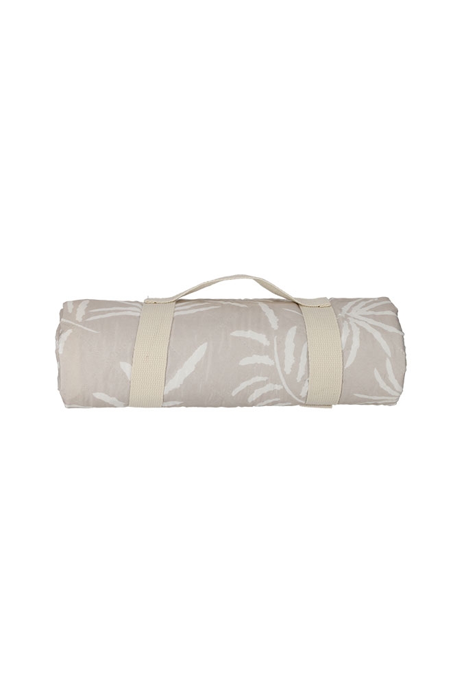 Jens Living Picknickkleed Palmbomen Zand 130x150x1cm 1stuks Jens Living Picknickkleed Palmbomen Zand 130x150x1cm 1stuks