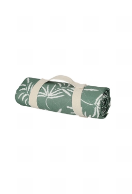 Jens Living Picknickkleed Palmbomen Groen 130x150x1cm 1stuks Jens Living Picknickkleed Palmbomen Groen 130x150x1cm 1stuks