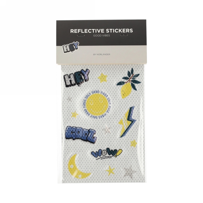 Norlander Reflecterende Stickers Good Vibes 14.5x21x0.2cm 1stuks