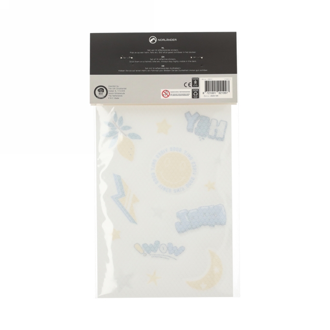 Norlander Reflecterende Stickers Good Vibes 14.5x21x0.2cm 1stuks