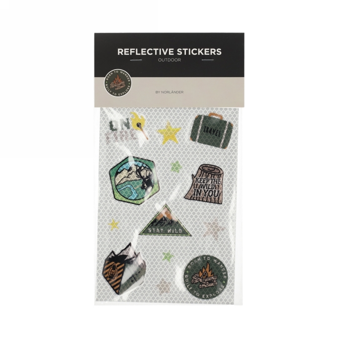 Norlander Reflecterende Stickers Outdoor 14.5x21x0.2cm 1stuks Norlander Reflecterende Stickers Outdoor 14.5x21x0.2cm 1stuks