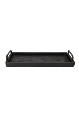 Jens Living Houten Dienblad Kelby Zwart 50x24.8x7.5cm 1stuks Jens Living Houten Dienblad Kelby Zwart 50x24.8x7.5cm 1stuks