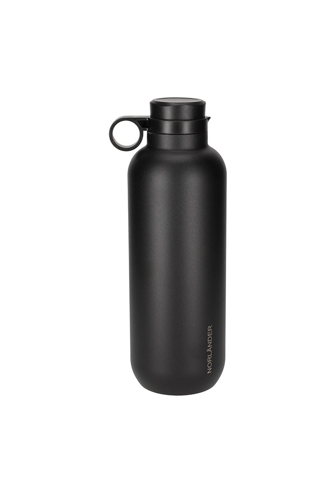 Norlander Thermofles Hamar 750ml Zwart 8.5x7.5x24.5cm 1stuks Norlander Thermofles Hamar 750ml Zwart 8.5x7.5x24.5cm 1stuks