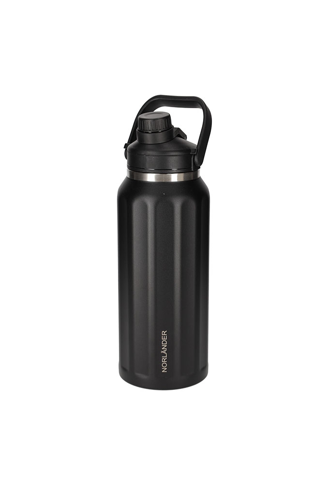 Norlander Thermofles Hamar 900ml Zwart 9x9x27.5cm 1stuks Norlander Thermofles Hamar 900ml Zwart 9x9x27.5cm 1stuks