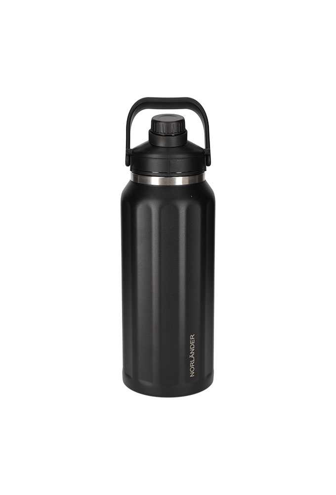Norlander Thermofles Hamar 900ml Zwart 9x9x27.5cm 1stuks Norlander Thermofles Hamar 900ml Zwart 9x9x27.5cm 1stuks