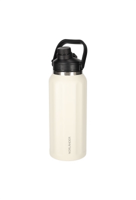 Norlander Thermofles Hamar 900ml Off White 9x9x27.5cm 1stuks Norlander Thermofles Hamar 900ml Off White 9x9x27.5cm 1stuks