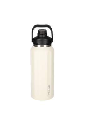 Norlander Thermofles Hamar 900ml Off White 9x9x27.5cm 1stuks Norlander Thermofles Hamar 900ml Off White 9x9x27.5cm 1stuks