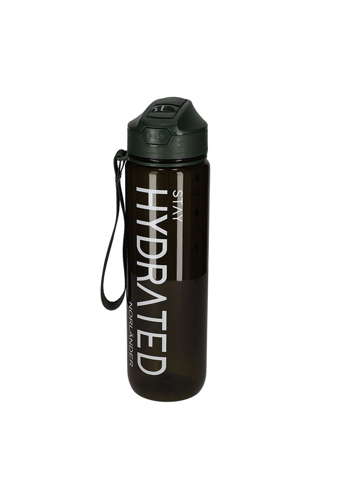Norlander Waterfles Hydrated Groen 7.5x7.5x28cm 1stuks Norlander Waterfles Hydrated Groen 7.5x7.5x28cm 1stuks