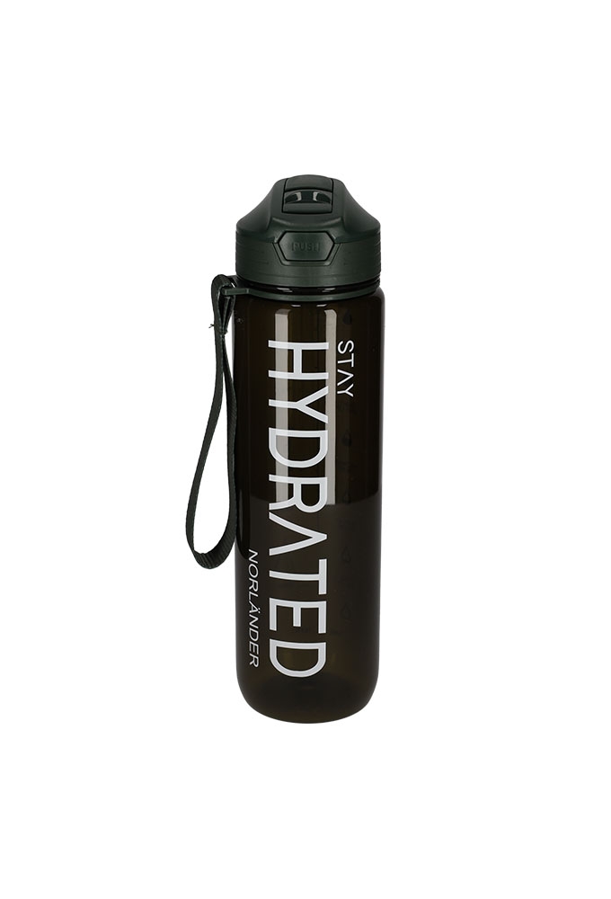 Norlander Waterfles Hydrated Groen 7.5x7.5x28cm 1stuks Norlander Waterfles Hydrated Groen 7.5x7.5x28cm 1stuks