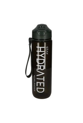Norlander Waterfles Hydrated Groen 7.5x7.5x28cm 1stuks Norlander Waterfles Hydrated Groen 7.5x7.5x28cm 1stuks