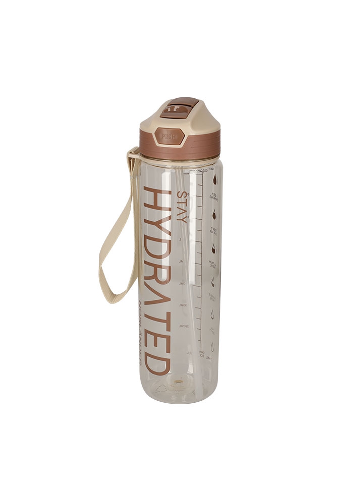 Norlander Waterfles Hydrated Taupe 7.5x7.5x28cm 1stuks