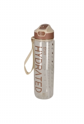 Norlander Waterfles Hydrated Taupe 7.5x7.5x28cm 1stuks