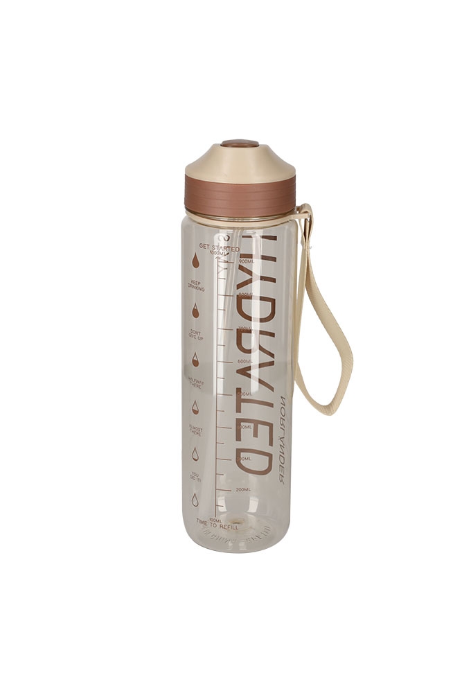 Norlander Waterfles Hydrated Taupe 7.5x7.5x28cm 1stuks