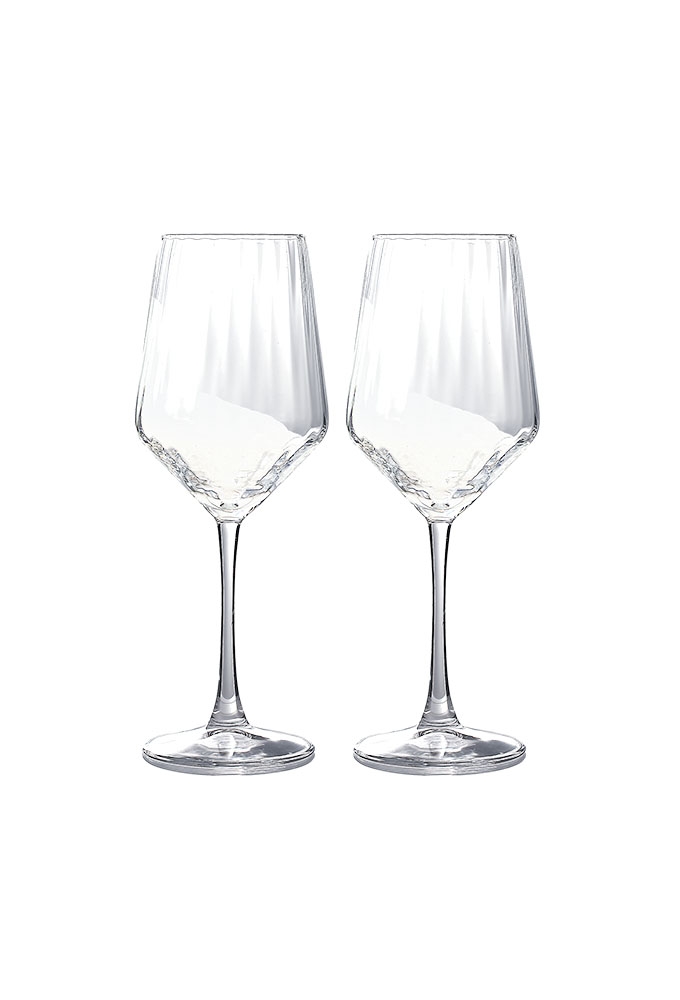 Jens Living Rode Wijnglazen Elin set van 2stuks 8.2x8.2x24.2cm 1stuks