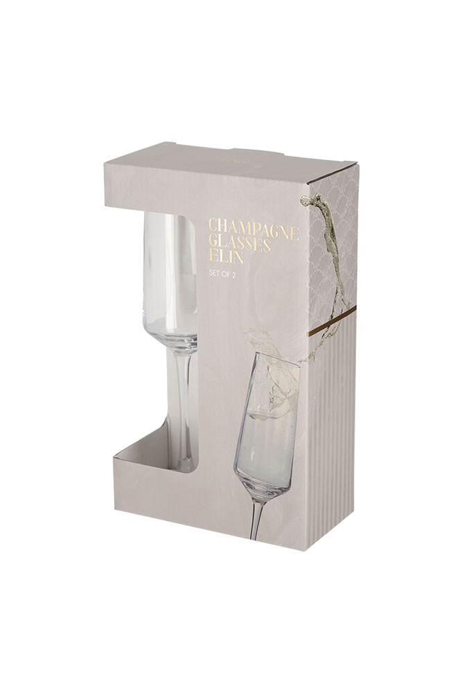 Jens Living Champagneglazen Elin set van 2stuks 4.4x7.5x24.7cm 1stuks