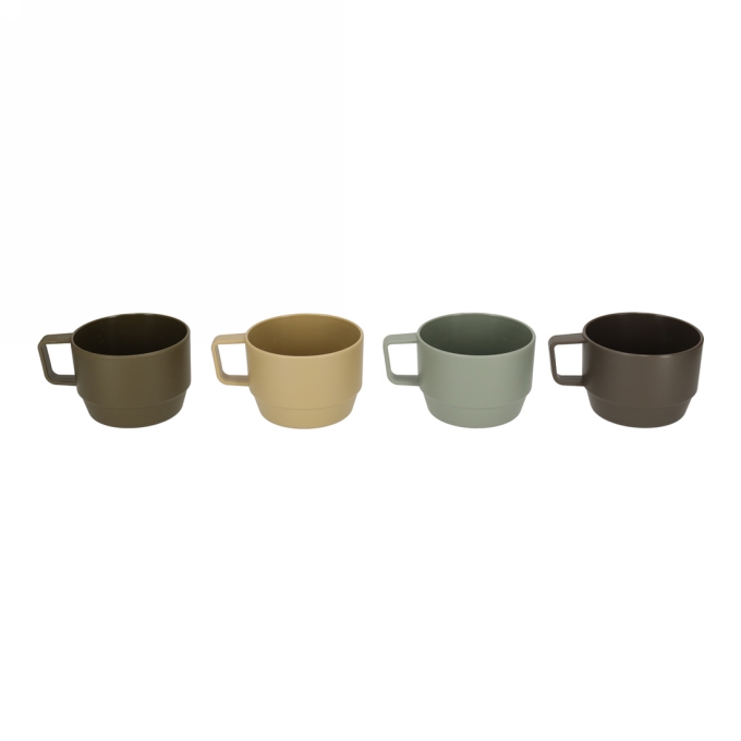 Norlander Outdoor Bekers set van 4stuks 12x9.5x6.8cm 1stuks