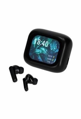 Brainz Anc & enc Display Earbuds Jade Zwart 5.95x5.1x2.7cm 1stuks Brainz Anc & enc Display Earbuds Jade Zwart 5.95x5.1x2.7cm 1stuks