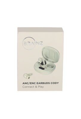 Brainz Anc Earbuds Cody Taupe 6.4x6x3.2cm 1stuks Brainz Anc Earbuds Cody Taupe 6.4x6x3.2cm 1stuks