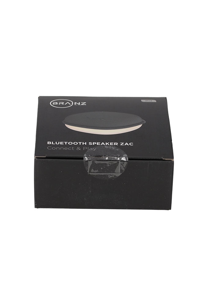 Brainz Speaker Zac Grijs 10x10x5cm 1stuks Brainz Speaker Zac Grijs 10x10x5cm 1stuks