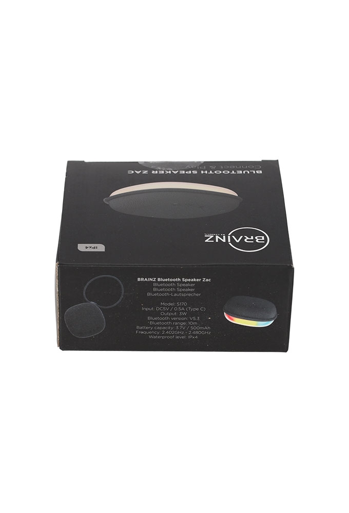 Brainz Speaker Zac Grijs 10x10x5cm 1stuks