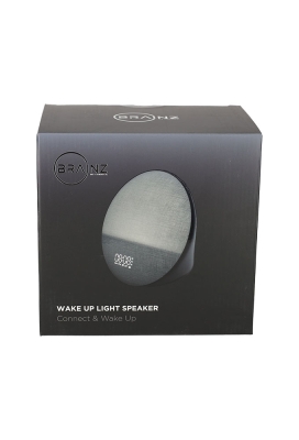 Brainz Wake Up Light Grijs 21x10.5x20cm 1stuks Brainz Wake Up Light Grijs 21x10.5x20cm 1stuks