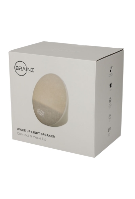 Brainz Wake Up Light Taupe 21x10.5x20cm 1stuks Brainz Wake Up Light Taupe 21x10.5x20cm 1stuks