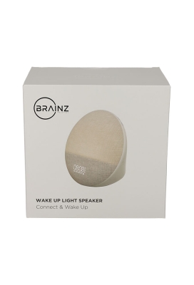 Brainz Wake Up Light Taupe 21x10.5x20cm 1stuks Brainz Wake Up Light Taupe 21x10.5x20cm 1stuks