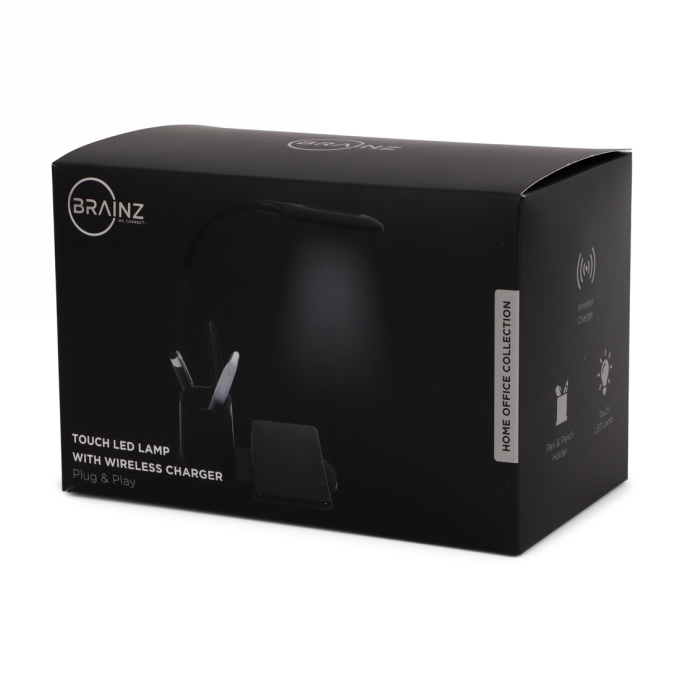 Brainz Home Office Led Licht Draadloze Oplader 33x17x8cm 1stuks Brainz Home Office Led Licht Draadloze Oplader 33x17x8cm 1stuks