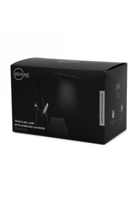 Brainz Home Office Led Licht Draadloze Oplader 33x17x8cm 1stuks Brainz Home Office Led Licht Draadloze Oplader 33x17x8cm 1stuks