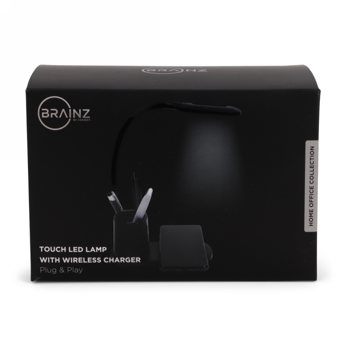 Brainz Home Office Led Licht Draadloze Oplader 33x17x8cm 1stuks Brainz Home Office Led Licht Draadloze Oplader 33x17x8cm 1stuks