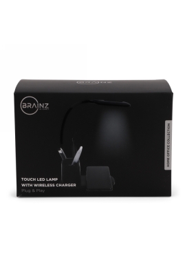 Brainz Home Office Led Licht Draadloze Oplader 33x17x8cm 1stuks Brainz Home Office Led Licht Draadloze Oplader 33x17x8cm 1stuks