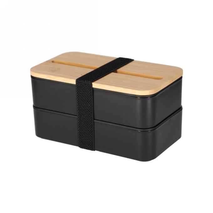 Jens Living Lunchbox Jake Zwart 18.5x10.5x9.7cm 1stuks