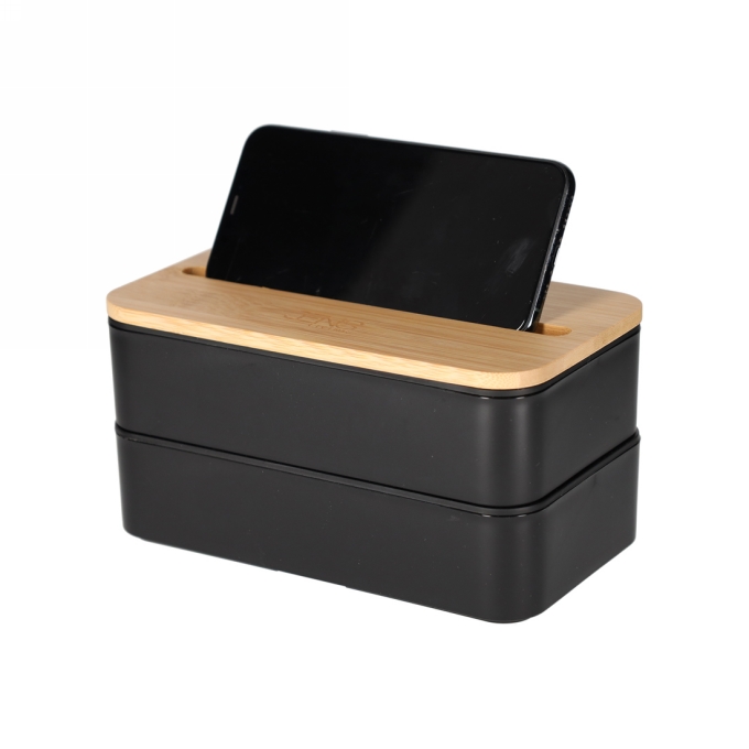 Jens Living Lunchbox Jake Zwart 18.5x10.5x9.7cm 1stuks