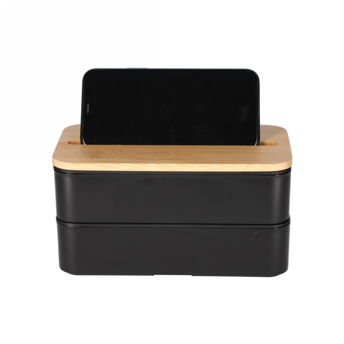 Jens Living Lunchbox Jake Zwart 18.5x10.5x9.7cm 1stuks