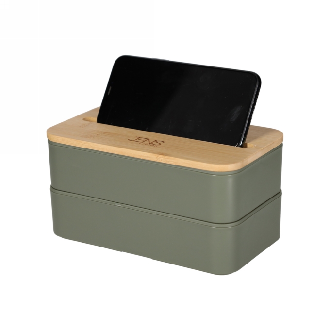 Jens Living Lunchbox Jake Groen 18.5x10.5x9.7cm 1stuks Jens Living Lunchbox Jake Groen 18.5x10.5x9.7cm 1stuks