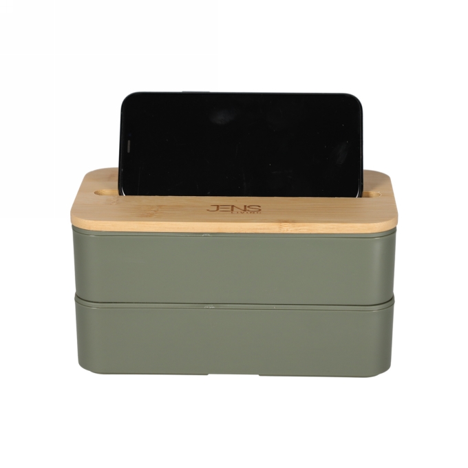 Jens Living Lunchbox Jake Groen 18.5x10.5x9.7cm 1stuks Jens Living Lunchbox Jake Groen 18.5x10.5x9.7cm 1stuks